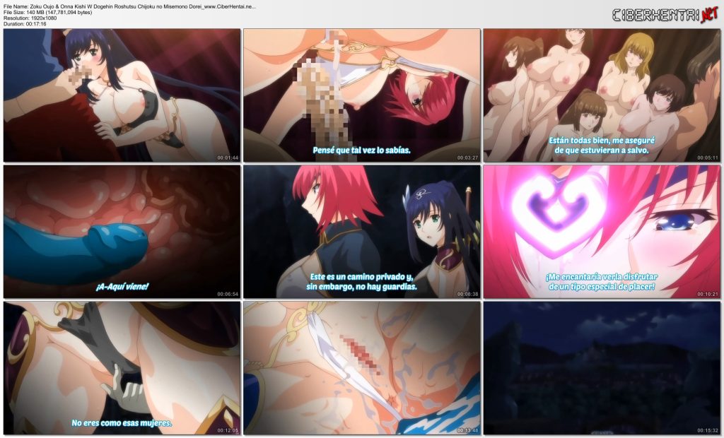 Zoku Oujo & Onna Kishi W Dogehin Roshutsu Chijoku no Misemono Dorei - CiberHentai.net