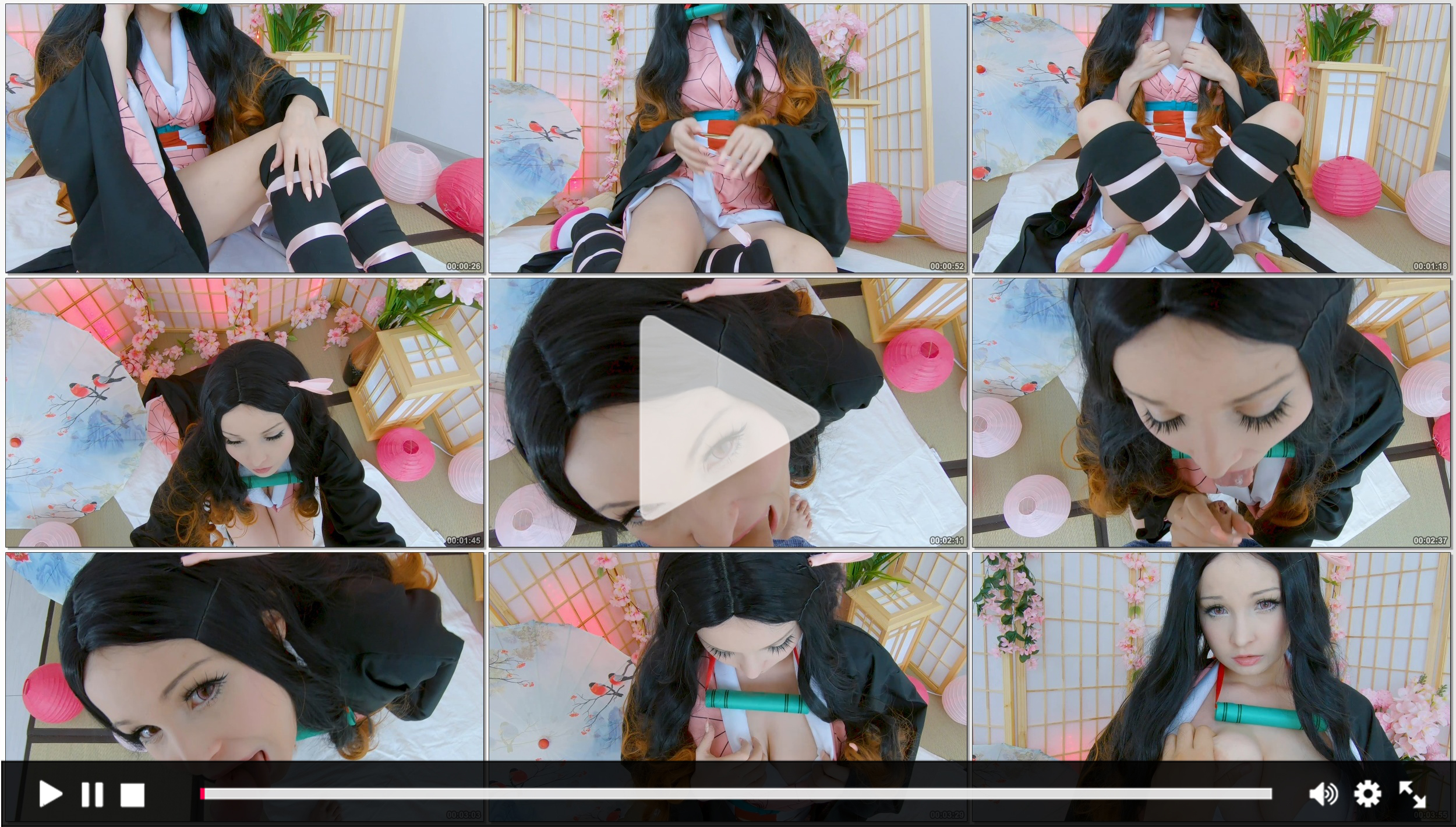 Hidori_Rose_Nezuko_Kamado_Cosplay_Sex_Masturbation_Video_Demon_Slayer
