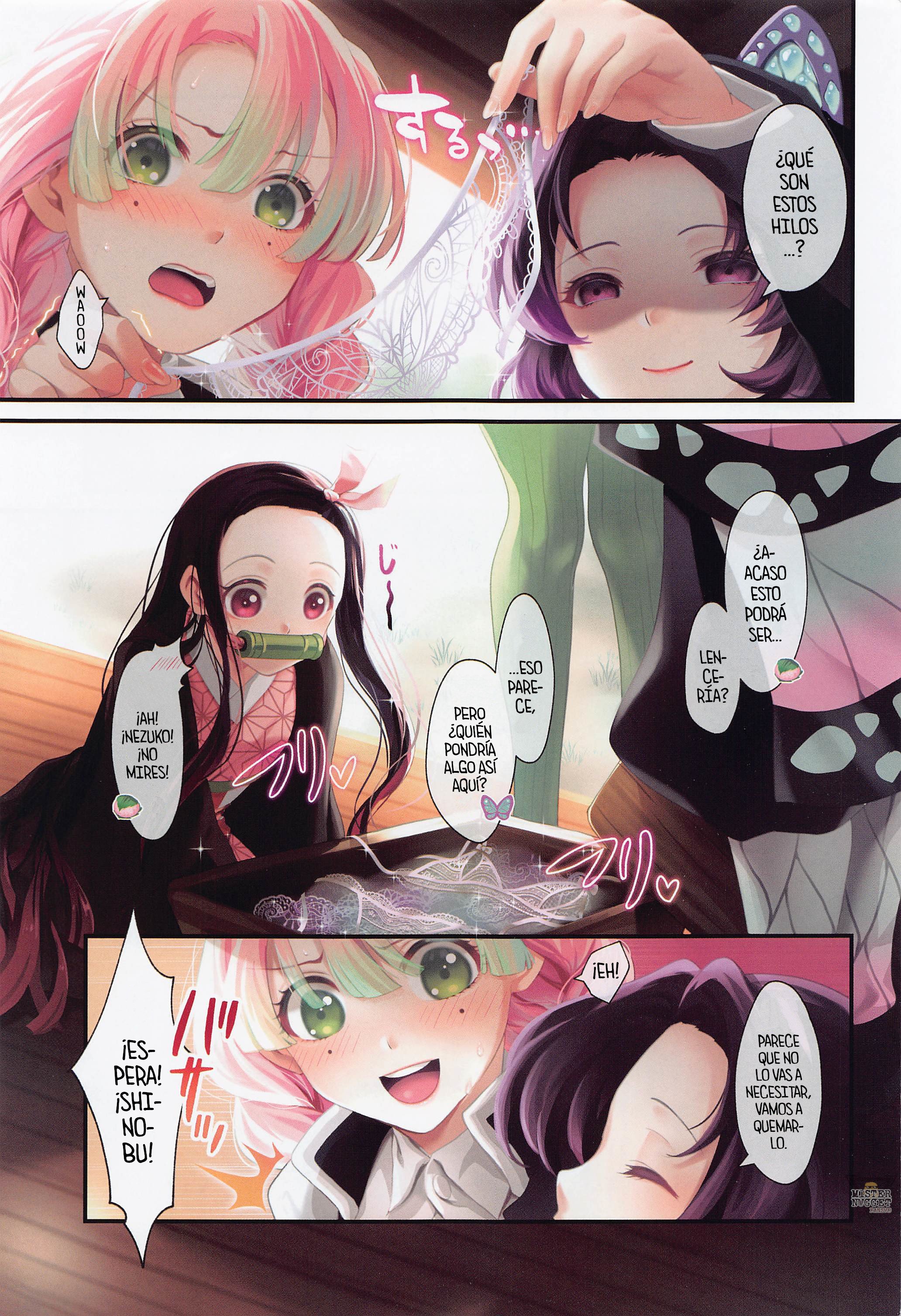 Nezuko_kamado Shinobu_kochou mitsuri kanroji hentai Kimetsu no Yaiba
