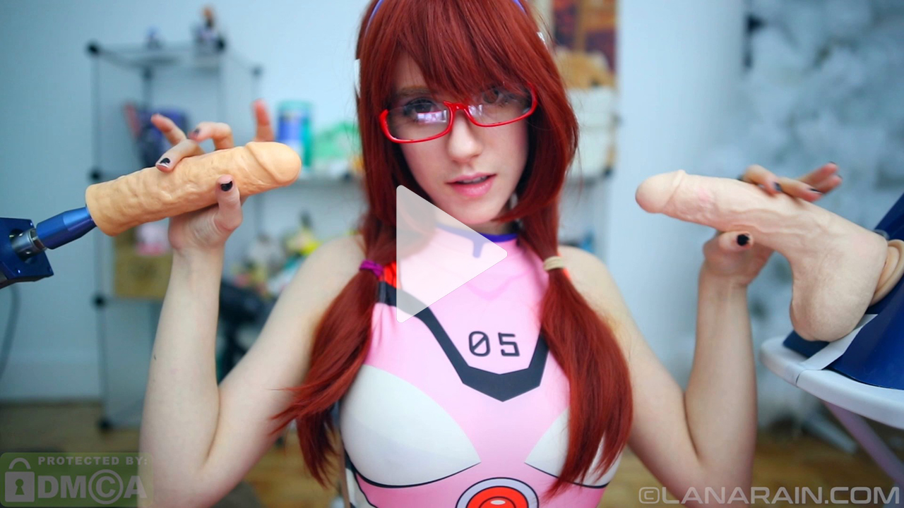 [Lana Rain] Slutty Double Blowjob With Mari Makinami Cosplay (Neon Genesis Evangelion)